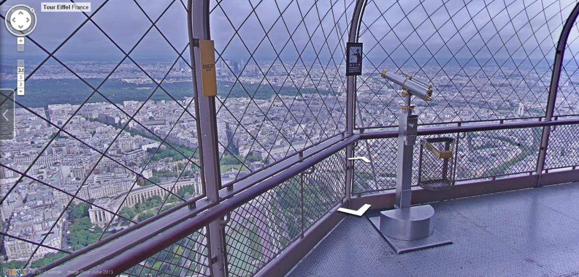 Vue du 2ème étage de la Tour Eiffel