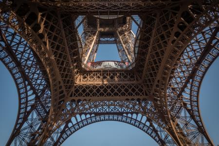 Photo First floor of the Eiffel Tower